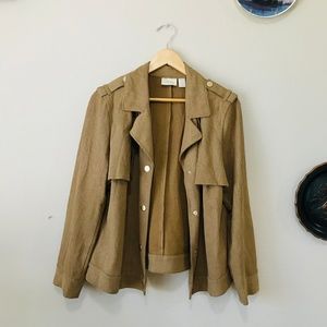 Chico's Faux Suede Moto Jacket